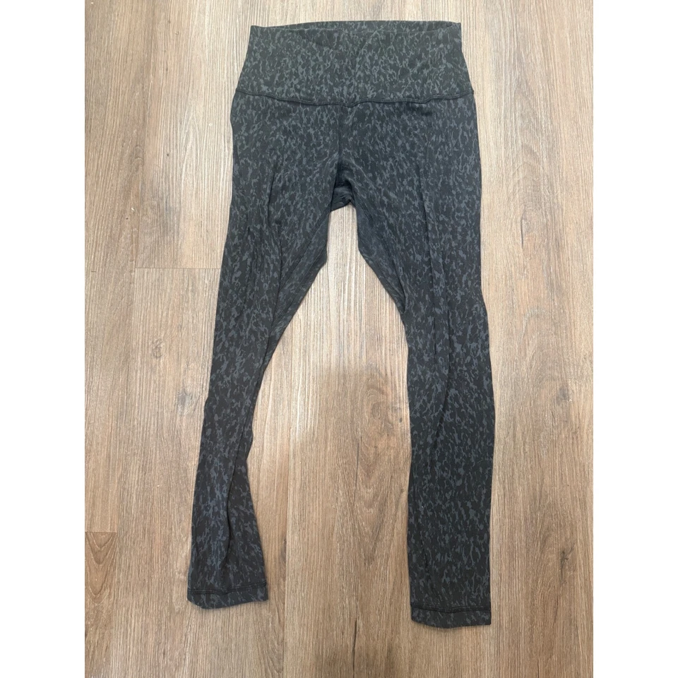 Lululemon Align High Rise Leopard Print Leggings Size 8 Athletic Athleisure - Image 3 of 4