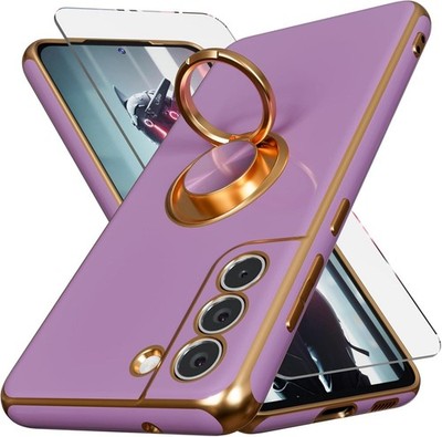 Funda Oro-Purpura Mujeres Case Protector De Pantalla Para Samsung Galaxy S21 FE