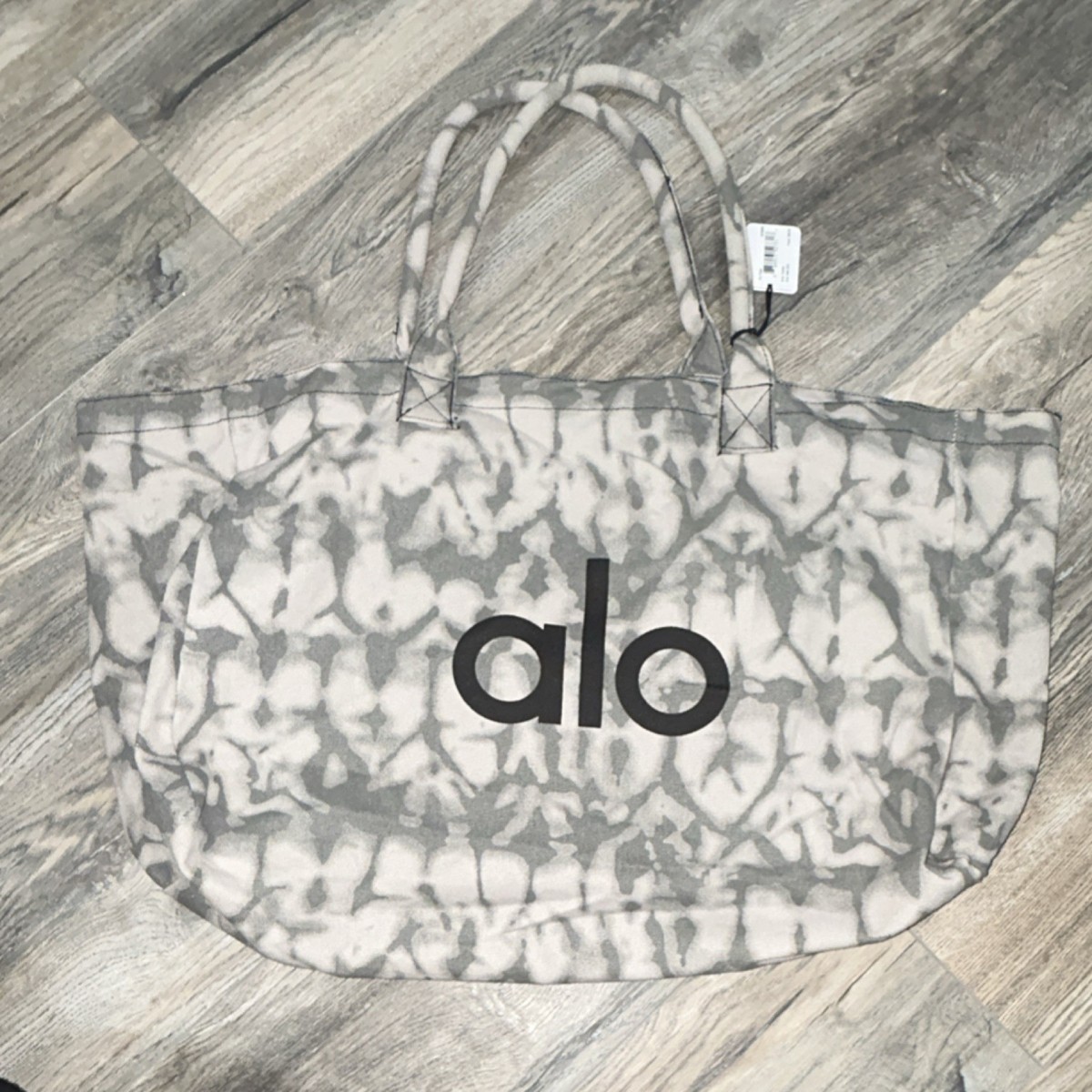 Alo Yoga Gray Tie Dye Dance Tote Duffel Bag Unisex One Size W7066R