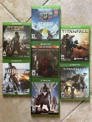 Xbox One Game Bundle of 7   Titanfall 2, Battlefield 4, Metal Gear Solid V 