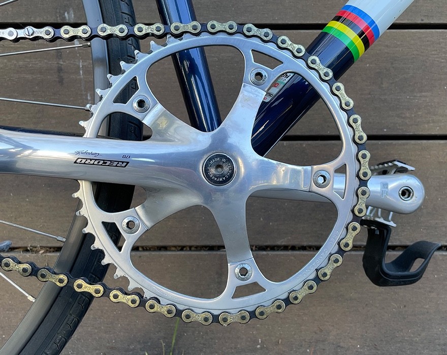Bianchi Pista 53mm Single Speed Campagnolo Nitto Mavic Bull Horn