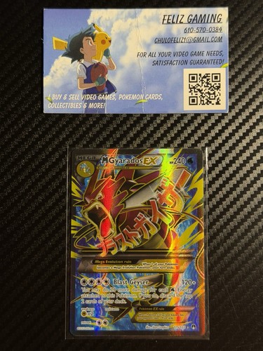 The Pokémon Company M Gyarados EX 115/122 XY BREAKpoint Ultra Rare Holo FA