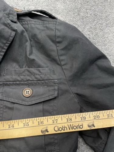 Diesel Jacket Mens M Black Military Field Coat Lined Utility Cargo - Picture 7 of 8