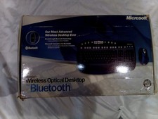 Microsoft Wireless Bluetooth Keyboard Mouse Only No Transceiver Pre Owned