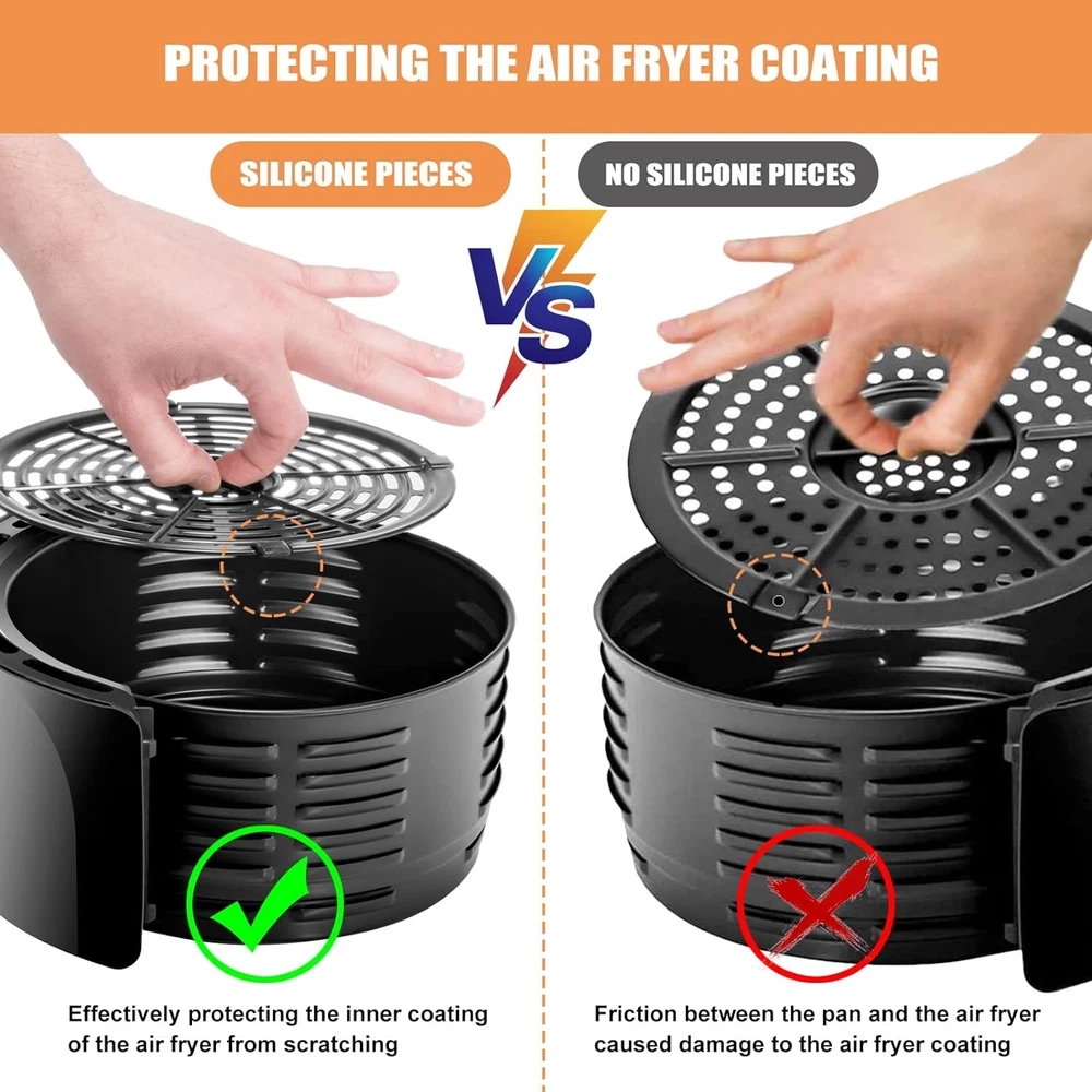 Air Fryer Replacement Parts, 4 PCS Premium air fryer Rubber Bumpers Feet...