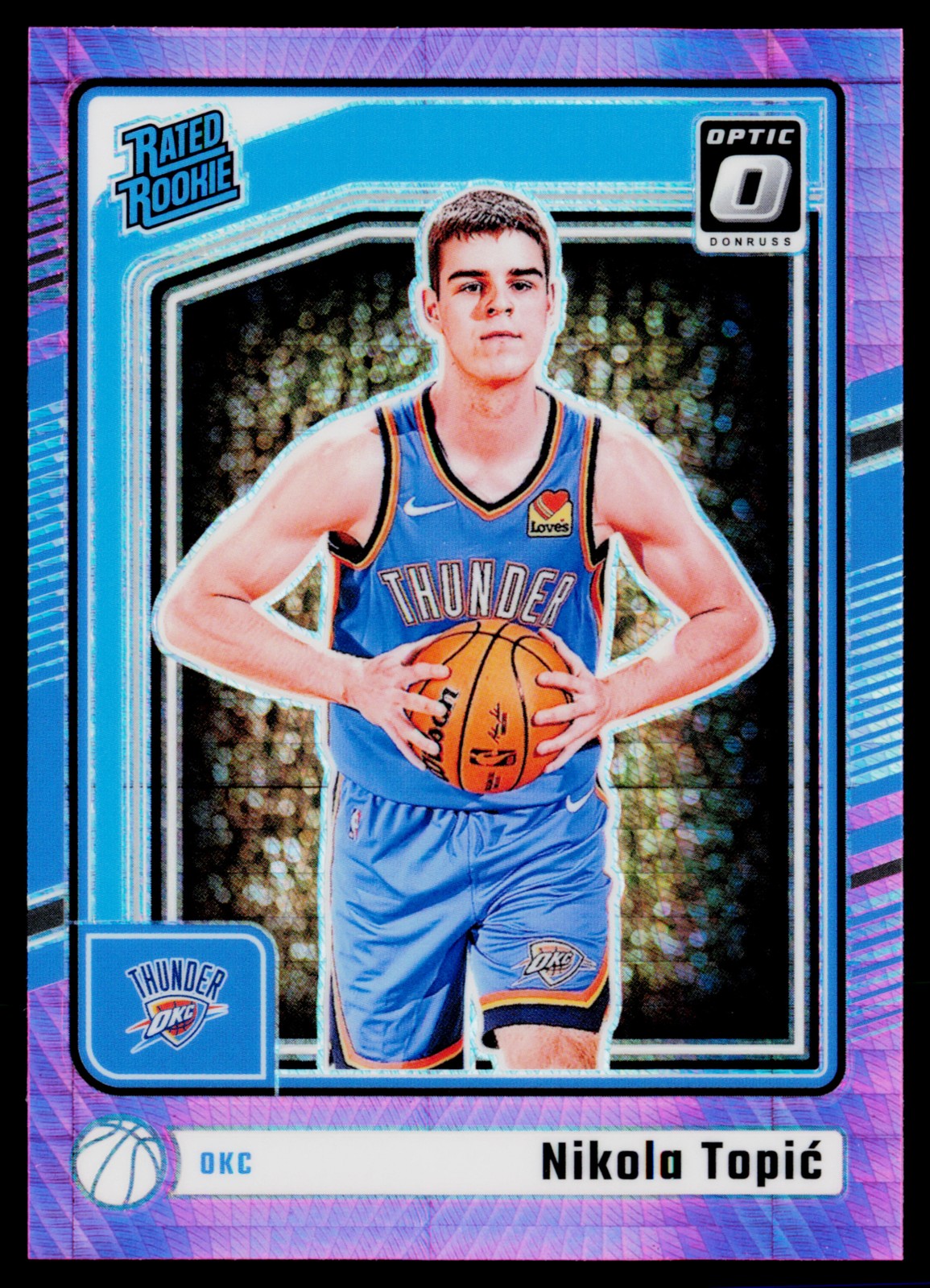 2024-25 Donruss Optic #278 Nikola Topic Hyper Pink F1