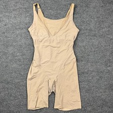 Maidenform Women's Full Body Shaper Shapewear Bodysuit Nude Size Large - AS IS