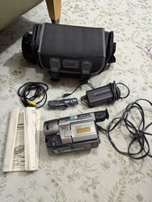 Sony Handycam CCD-TRV67 Hi-8 Video Camcorder With Batt, Cables, Case, Manual