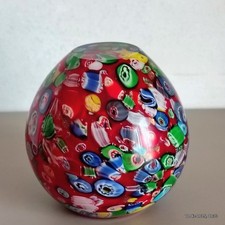 Vaso vetro Murano mosaico multicolore 