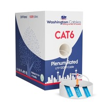 Cat6 Ethernet Cable 1000ft Plenum  UTP, 550MHz, 23AWG, 4Pair, 10GB Cat6 Plen...