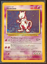 Pokemon Mewtwo #10/102 Base Set 1 Rare Holo - ITA - Vintage Cards