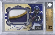 2011 Playoff National Treasures Rookie 13/99 Torrey Smith BGS 9.5 Patch Auto 0s3