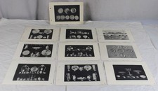10 alte Bildtafeln aus Nachlass Sturm - Zinngie&szlig;erei Riedlingen , 22x15 (10)/S62