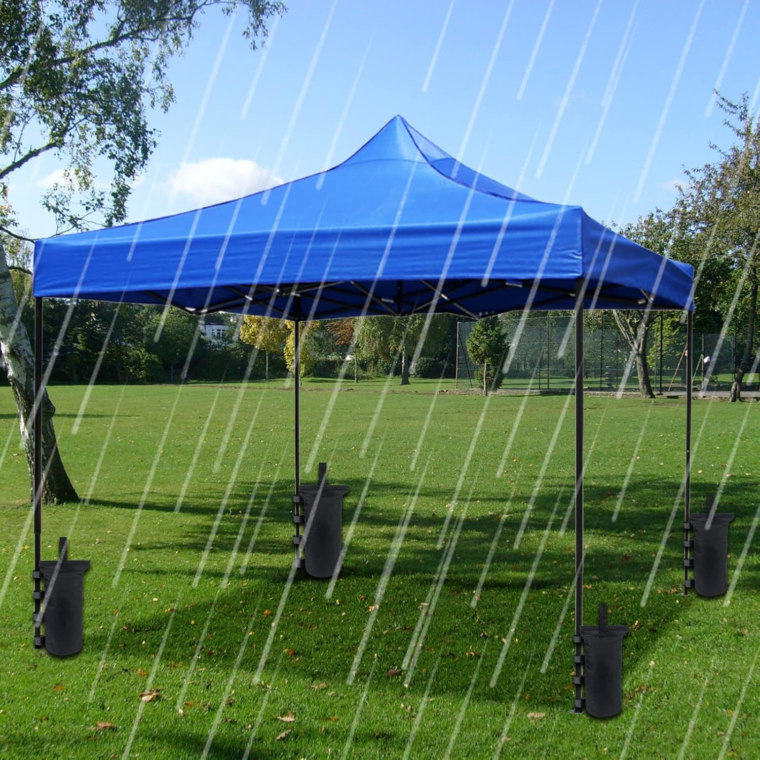 Joramoy Heavy Duty Weight Bags(150Lbs) for Pop up Tent, Set of 4, Black(Without 