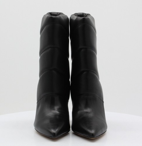 IRO MOTTA PADDED WOMENS MID ANKLE BOOTS STILETTO UK 7 EU 40 BLACK RRP £550 AD - Picture 8 of 9