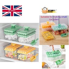 Ice Trays for Freezer with Lid & Bin, Ice Cube Tray Making 68 pcs Ice Cubes, ...