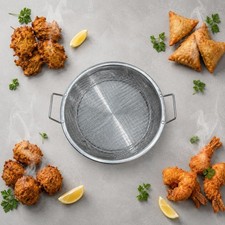 4 St&uuml;ck Frittier- und Abtropfkorb aus Edelstahl leicht zu reinigen f&uuml;r Zuhause