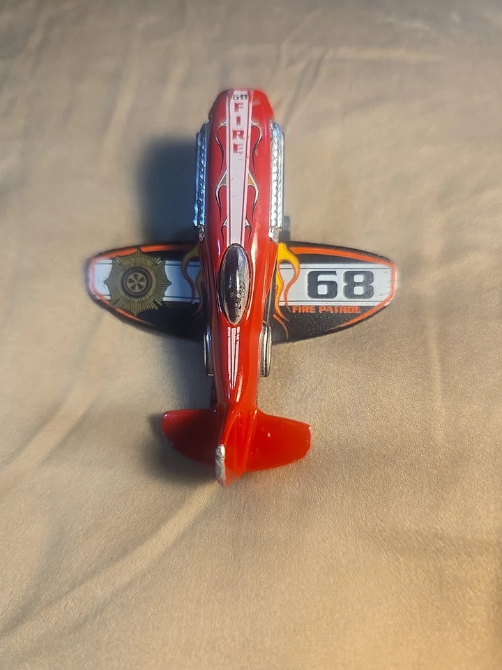 2003 Mattel C2719 Fire Patrol 68 Propeller Plane Die Cast - Image 3 of 3