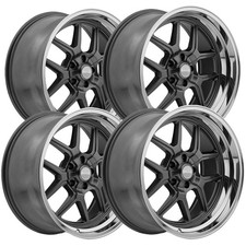Set Of 4 Ridler 610 17x7 5x4.75 0mm Gunmetal Wheels Rims 17 Inch