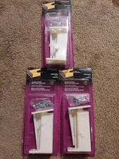X3 Prime-Line R 7265 Drawer Track Back Plate 3/8 in. x 1 in, Plastic, White,