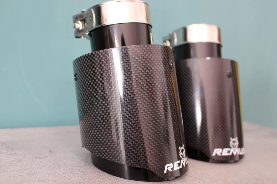 TERMINALE DI SCARICO REMUS 60/101 TOTAL BLACK - 2 PEZZI - Immagine 4 di 4