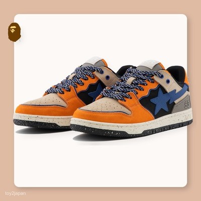A Bathing Ape BAPE SK8 STA #1 1L80-191-312 Orange Men's Size New