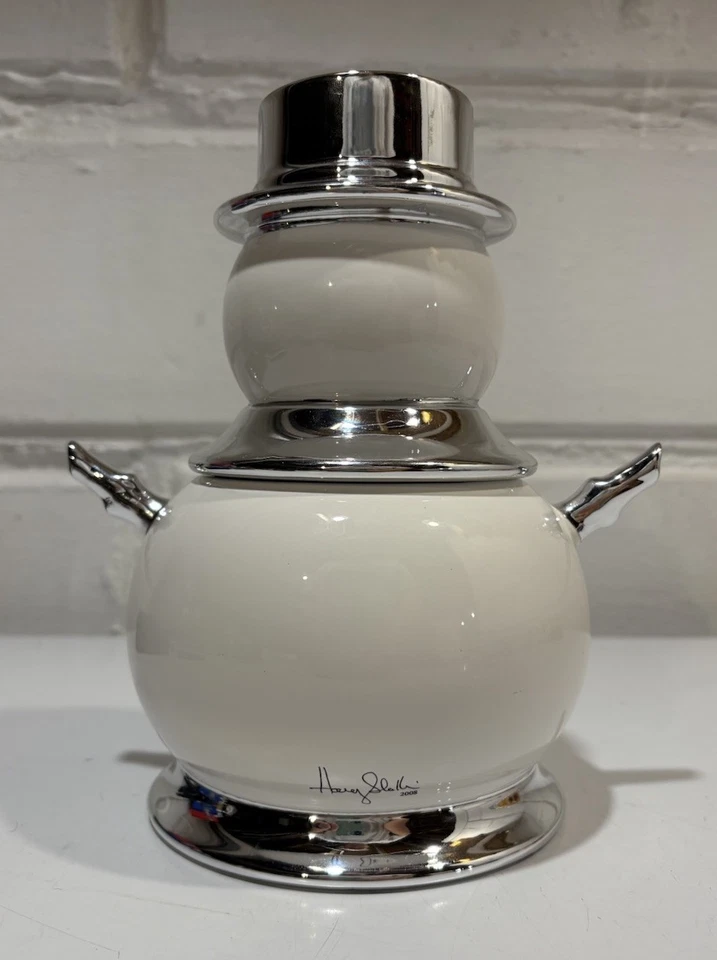 Vela verde Bath & Body Works 2 peças 8” slatkin Natal boneco de neve 2008 - Imagem 4 de 4