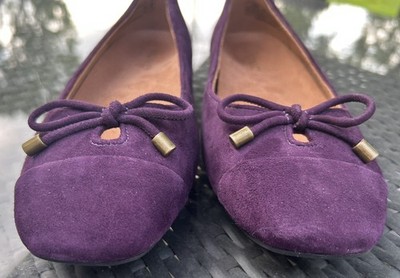 Vionic Klara Womens Ballet Comfort Flat Winter Plum Sz 8.5 NWOB