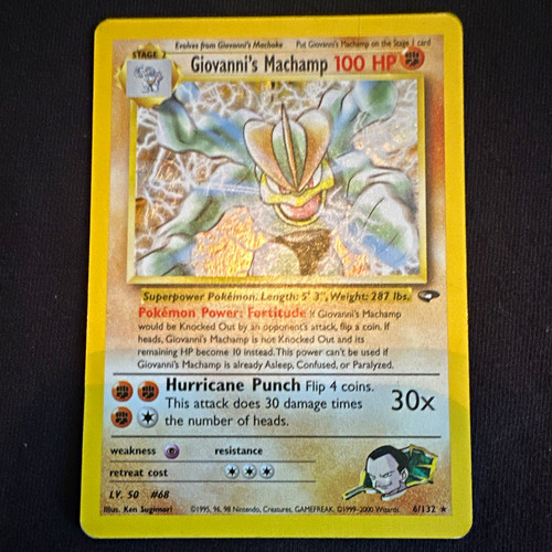 Wizards of the Coast Giovanni's Machamp 6/132 Gym Challenge Holo Rare EN 1999