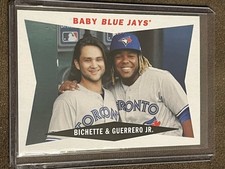 2021 Topps Archives 1960 Combo Cards Vladimir Guerrero Jr/Bo Bichette #60CC-GB