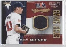 2013 Panini USA Baseball Champions Game Gear Jerseys Hoby Milner #12 0f4
