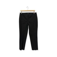 Talbots Signature Black Dress Pants Size 8 Polka Dot