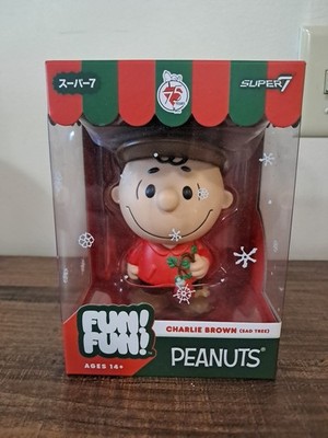 Super7 Fun! Fun! Peanuts Charlie Brown Sad Tree Vinyl Figure 5'' Peanuts Holiday