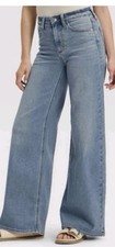 NWT Universal Thread Wide Leg High-Rise Jeans Size 6. Disco. Modern Grunge