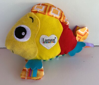 Lamaze Developmental Baby Toy - Fish 2011 Plush Crinkle Squeak Stuffed Plush