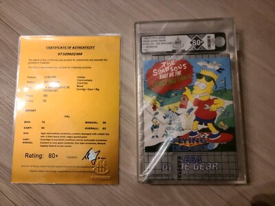 Sega Game Gear Bart Vs The Space Mutant Grading No VGA Wata 1Upgrade