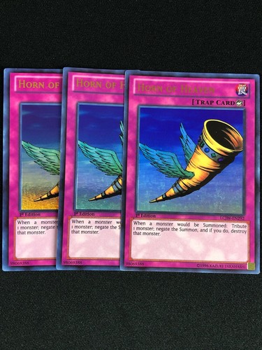 YUGIOH HORN OF HEAVEN LCJW-EN292 1ST ULTRA 3X NM