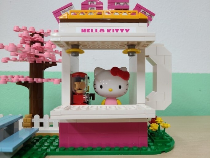 Hello Kitty 籐製ピクニックセット【非売品】 Oxford Hello Kitty MINI CAFE Brick Block Assembly Figures