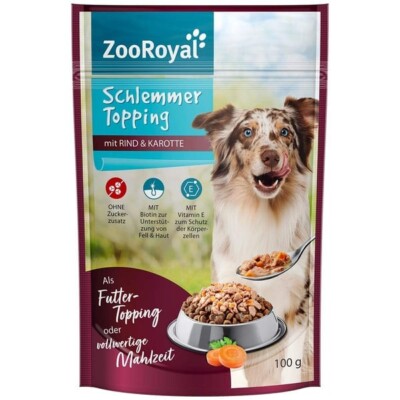 ZooRoyal Schlemmer Topping Rind & Karotte 32 Beutel x100g Hund Futter |  eBay.de