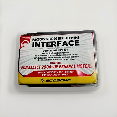 NEW ( Other ) SCOSCHE FACTORY STEREO REPLACEMENT INTERFACE GM300SW
