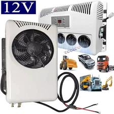 12V Split 12000 BTU Truck Cab Air Conditioner AC Fits Semi Trucks RV Caravan Bus