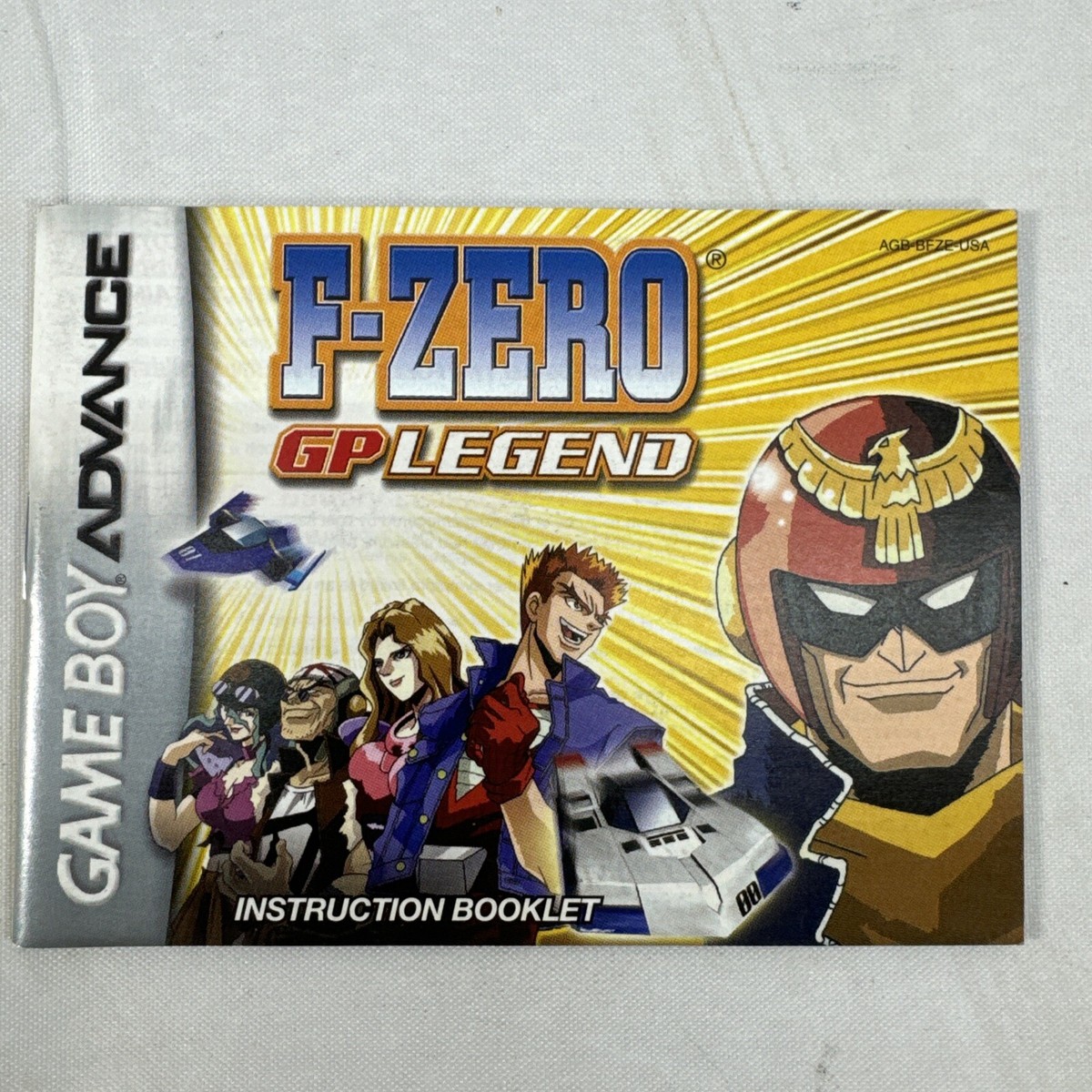 F-Zero GP Legend Nintendo Game Boy Advance Manual Only