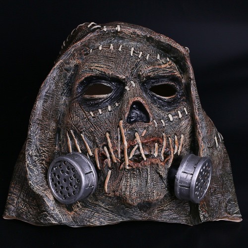 Game Batman Arkham Knight Mask Cosplay Scarecrow Mask Full Head Latex Mask Prop - 第 7/10 張圖片