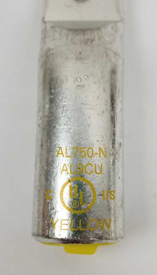 3 NSI AL750N Lugs AL/CU Yellow Dual Rated Compression Aluminum 2 Hole Lugs NEW - Image 4 of 4