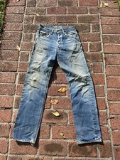 Vtg Rare Levis Single Big E Lemon Stitch S Type Redline 501s Jeans Usa 34 X 33 