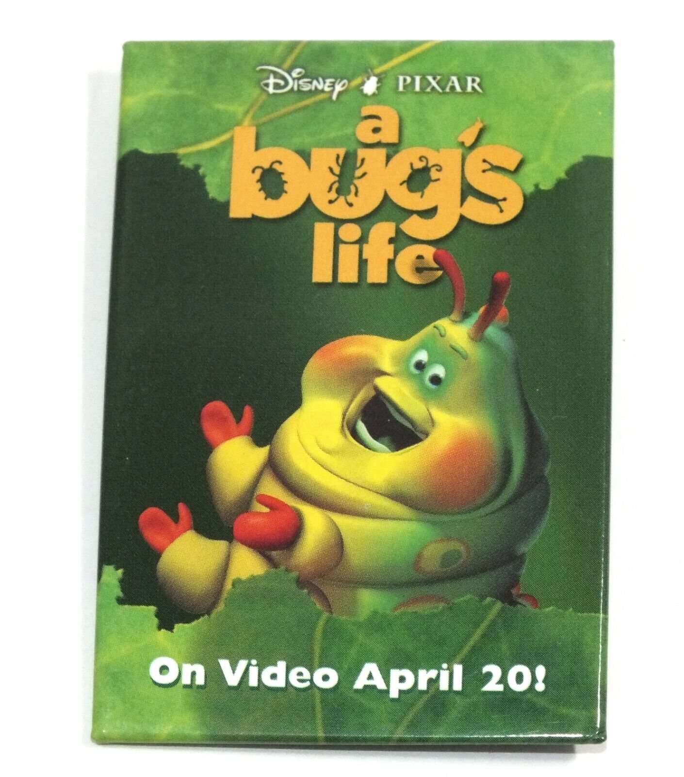 Disney Pixar Button A Bug's Life Caterpillar Heimlich Movie Video Promo Pin  Back | eBay