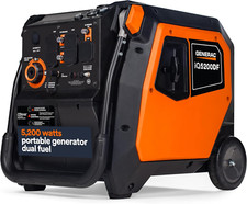 Generac 5,200-W Portable Dual Fuel Inverter G...