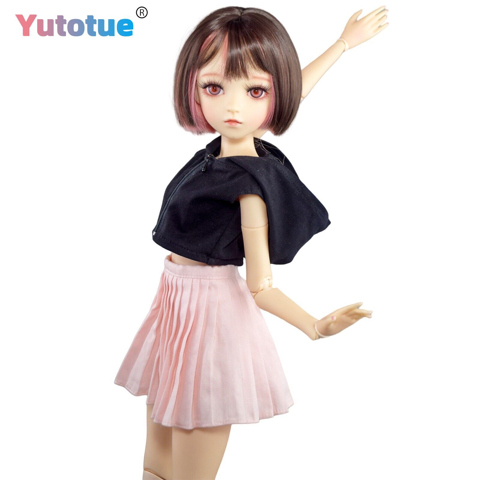 Yutotue 60cm Girl Doll with Removable Clothes Shoes Short Wi