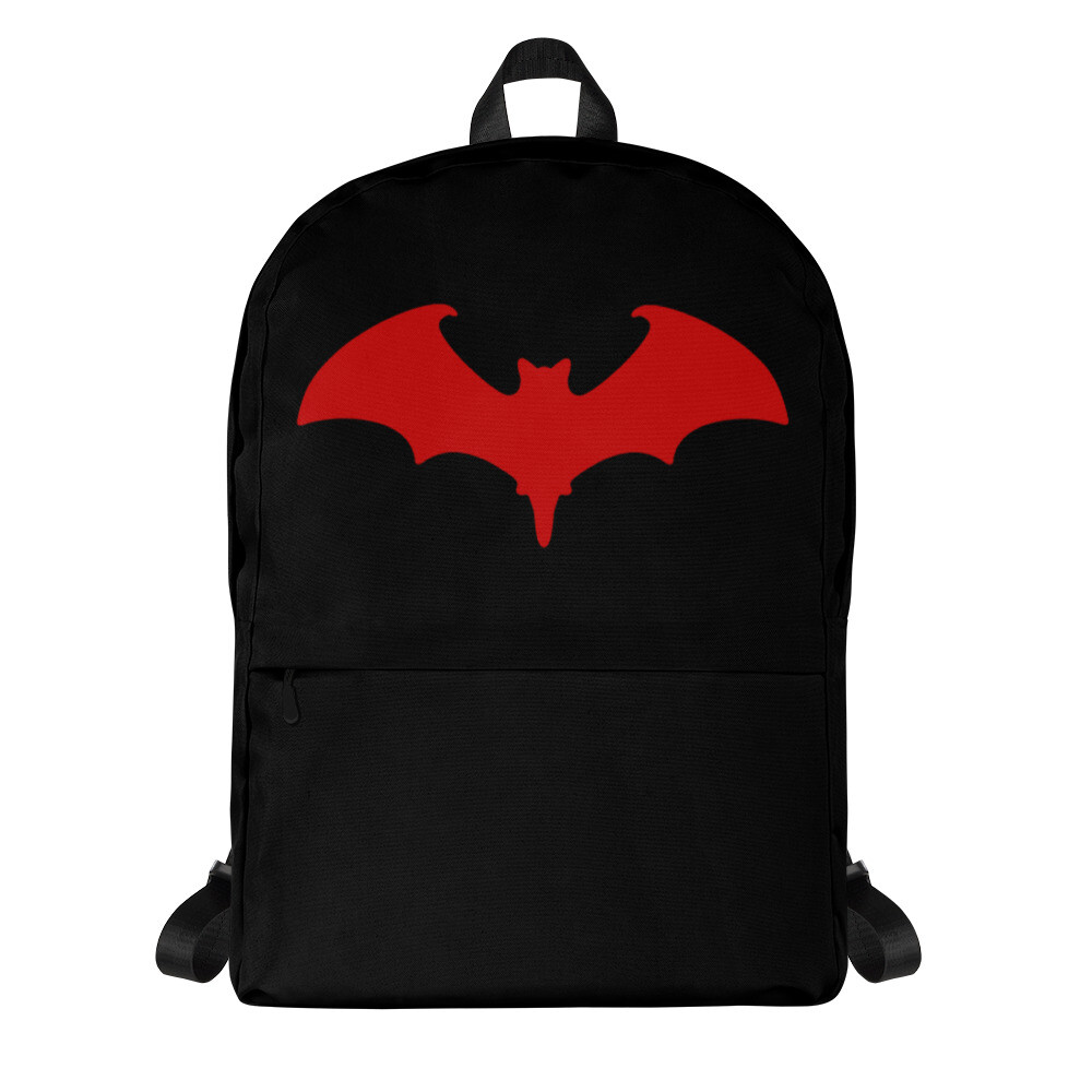 Red Vampire Bat Goth Style Halloween Backpack School Bag | eBay display picture 3