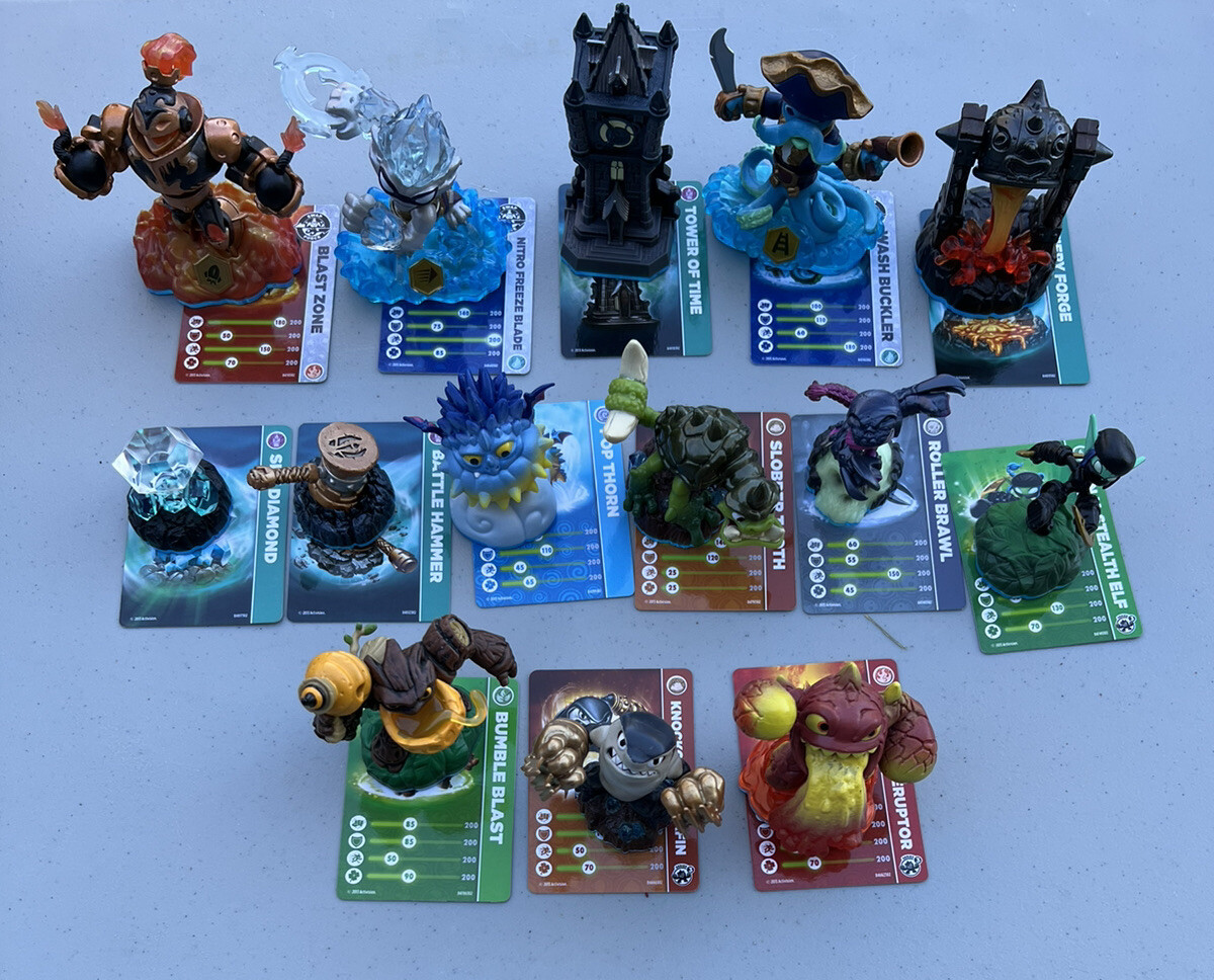 Lot of 14 Skylanders Swap Force Figures With Cards Blue Bottom | eBay display picture 1